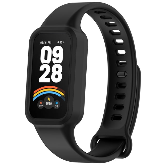 Smart Sports Bracelet with Integrated Silicone Strap, Seamless Design, Soft Silicone, All-Day Wear, Smart Tracking, Fit for Workouts