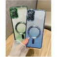 thumbnail image 2 of Galaxy Note 10+Plus Case Magnetic Glitter [Support Magsafe Charger] Anti-Scratch Shockproof Luxury Plated Clear Full Camera Protection Phone Cover Case for Samsung Galaxy Note 10 Plus-Blue, 2 of 13