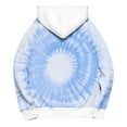 thumbnail image 3 of gbyLJF Women's Tie-dye Printed Hoodie Fashion Casual Long Sleeve Drawstring Pullover Loose Fit Hooded Sweatshirt with Pockets, 3 of 5