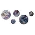 thumbnail image 2 of Designart "Exploring The Language Of Painting Purple II" Abstract Painting Metal Wall Art Set of 5 Piece, 2 of 5