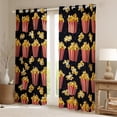 thumbnail image 2 of Feelyou 3D Popcorn Child Blackout Curtains Set of 2 (52x84 Each), Vintage Film Theater Window Curtains, Family Cinema Theme Curtains and Drapes, Blackout Curtains Bedroom Decor, 2 of 6
