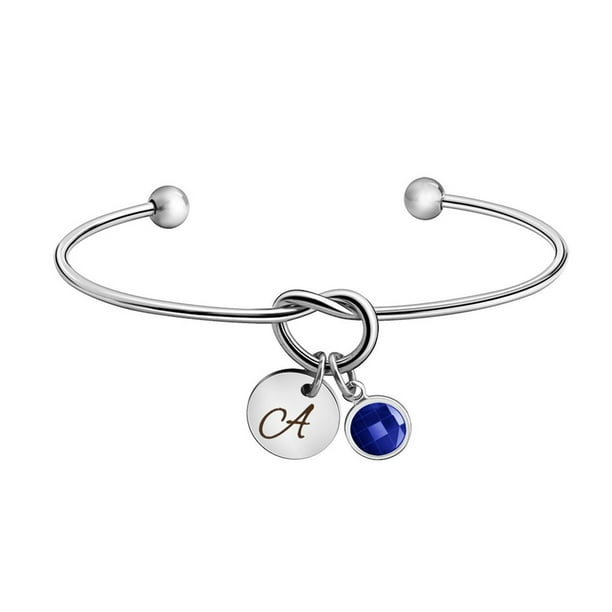 Fiudx Pulsera de Corazón, Aleación con Letra Grabada, Joyería Femenina Duradera, Regalo Romántico de San Valentín, Regalo de Compromiso, Diseño Ajustable, Perfecto para Ella, Incluye Solo La Pulsera.