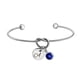 thumbnail image 1 of Fiudx Pulsera de Corazón, Aleación con Letra Grabada, Joyería Femenina Duradera, Regalo Romántico de San Valentín, Regalo de Compromiso, Diseño Ajustable, Perfecto para Ella, Incluye Solo La Pulsera., 1 of 2