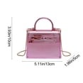thumbnail image 3 of Yusimy Fashionable Design Women's Shoulder Bag Solid Color Street Trendy Chain Small Square Bag for Daily Use, 3 of 6