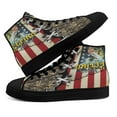thumbnail image 4 of Fishing Keeping It Reel High Top Canvas Shoes Sneakers Black Size 12, 4 of 7