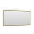 thumbnail image 5 of Bathroom Mirror Sonoma Oak 31.5x14.6in - Engineered Wood Wall Mirror - Contemporary Style - Durable Acrylic - Easy Clean - Home Decor, 5 of 6