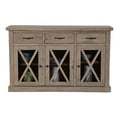 thumbnail image 4 of Alpine Furniture Newberry Wood Sideboard in Weathered Natural, 4 of 5