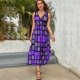 thumbnail image 5 of Vestido De Noche De Lujo Sin Mangas Para Mujer, Abstract Geometrical Vestido De Fiesta, 5 of 5