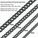 thumbnail image 2 of Collar Cadena Estilo Cubano Unisex Acero Inoxidable Xtellar Negro, 2 of 4