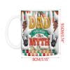 PEONAVET Tasse Lettrage Gonflé Tasse World's 11oz Warp Sublimation, The Man The The Tasse