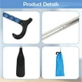 thumbnail image 3 of Baokaler Telescopic Metal Shoe Horn Long Handle, Adjustable Length Dressing Aid, Blue, 14-34 inches, 3 of 8