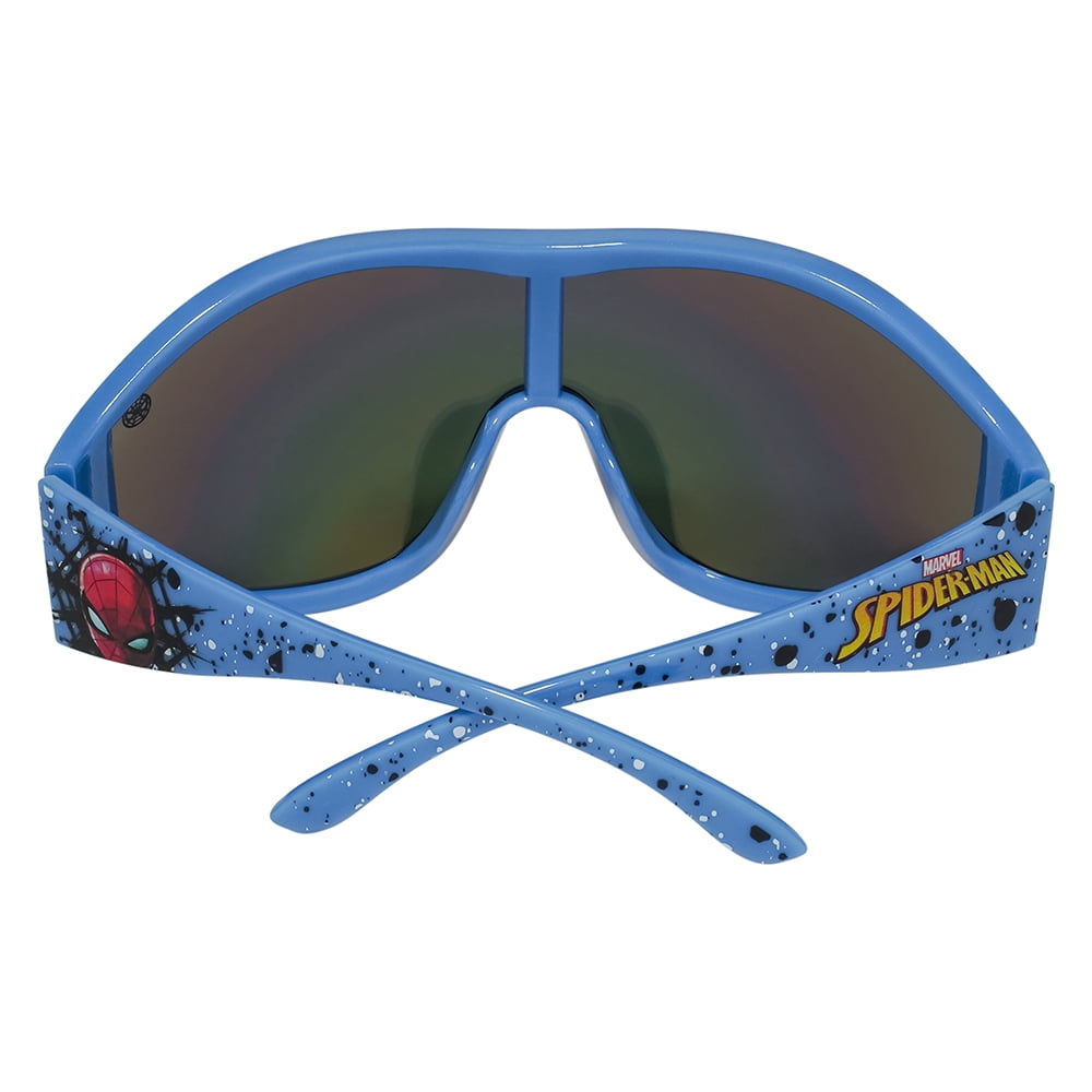 Spiderman Red and Blue Splatter Sports Wrap Sunglasses