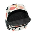 thumbnail image 6 of FORMRS School Backpack with Front Zippered Pocket 12" Student Travel Daypack, Black Retro Flower, 6 of 6