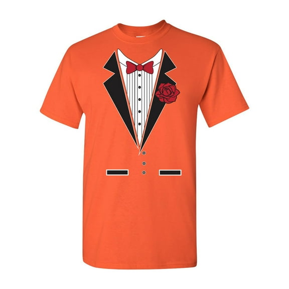 Tuxedo Rose Adult DT T-Shirt Tee