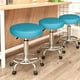 thumbnail image 4 of Silla de bar taburete celosía redondo ajustable con ruedas ilios innova  Azul brillante, 4 of 9