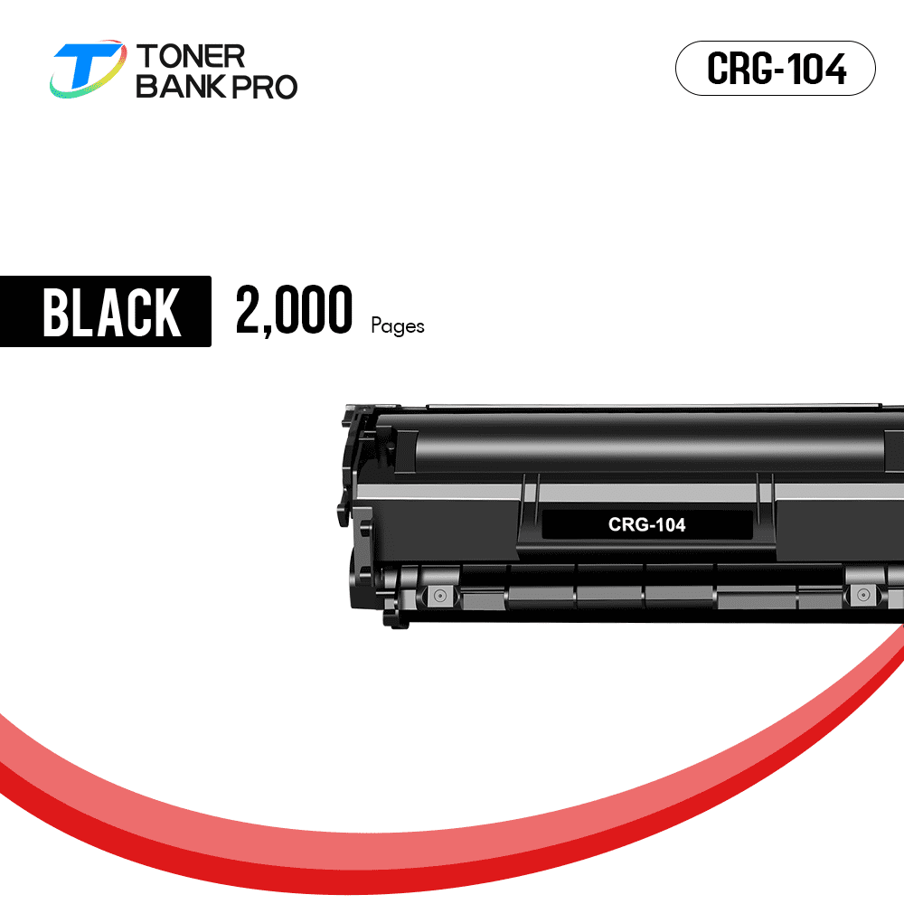 4-Pack Black Toner Cartridge Replacement For Canon 104 – Works With ImageClass D420, MF4350D, MF4690 & More