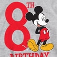 thumbnail image 3 of Disney Boys/Girls Mickey Mouse Heather 8th Birthday Hoodie, 3 of 4