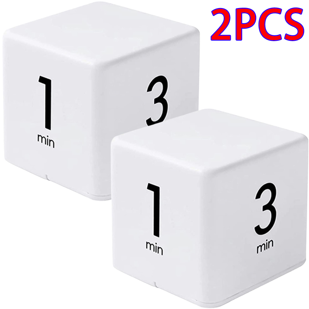 Skycarper 2pcs Cube Timer, Kitchen Timer, Exercise Timer, Gravity