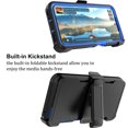 thumbnail image 5 of Tiflook for Moto G Power 2024 5G with [Built-in Screen Protector] Holster Locking Belt Clip [Military Grade 12FT Drop Tested] Full Body Carrying Kickstand Cover - Blue, 5 of 6