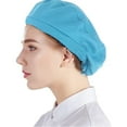 thumbnail image 6 of Yirtree 5pcs Unisex Elastic Chef Hat Kitchen Cooking Chef Cap Food Service Hair Nets, 6 of 7