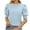 Light Blue, variant on Kaemgyyd Women's Sweater Tops Spring Clothes Loose Soft Short Sleeve Blouse Summer Trendy Crew Neck Casual Pullover