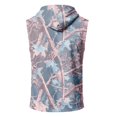 thumbnail image 3 of Havenx Hooded Tank Tops for Men Sleeveless Drawstring Hoodie with Pockets Camouflage Print Shirts Workout Bodybuilding Athletic Gym Sports Muscle Activewear,Pink 3XL, 3 of 5