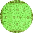 thumbnail image 1 of Ahgly Company Indoor Round Oriental Green Traditional Area Rugs, 4' Round, 1 of 4