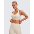thumbnail image 2 of Sostén CRZ YOGA Naked Feeling con tirantes y copas acolchadas para yoga Blanco XL, 2 of 6