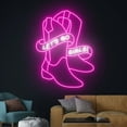 thumbnail image 3 of Handmadetneonsign Cowgirl Boots Led Sign, Custom Cowgirl Legs Led Lights, Cowgirl Legs Neon Sign, 3 of 5