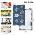 thumbnail image 4 of Ryvnso Snowflake on Christmas Cotton Hand Towels Sets Face Towel 2 PCs Bathroom Decorative, 4 of 7