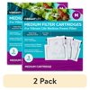 (2 pack) Vibrant Life Medium Filter Cartridge for Freshwater and Saltwater 5- to 10-Gallon Aquariums, 3 Count