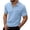 Sky Blue, variant on Polo Shirts for Men Short Sleeve Quarter Zipper Tee Shirt Basic Grey Shirts Men