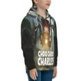 thumbnail image 3 of Kids Choo Choo Charles Pullover Hoodie Realistic 3d Print Graphic Hooded Sweatshirts With Drawstring, 3 of 8