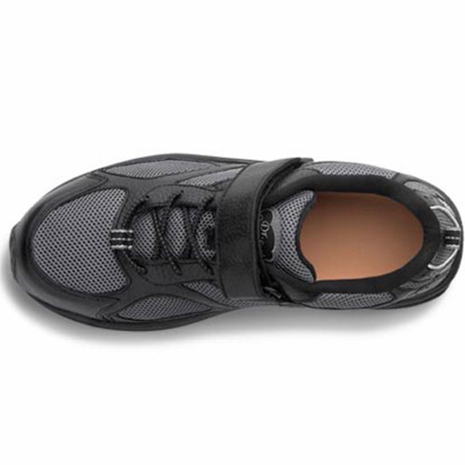 Dr. Comfort Endurance Men's Athletic Shoe: 9 Wide (E/2E) Black Elastic Lace w/Strap - image 5 of 5