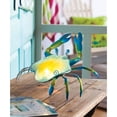 thumbnail image 2 of Blue and Yellow Crab Glass And Metal Lamp, 2 of 2