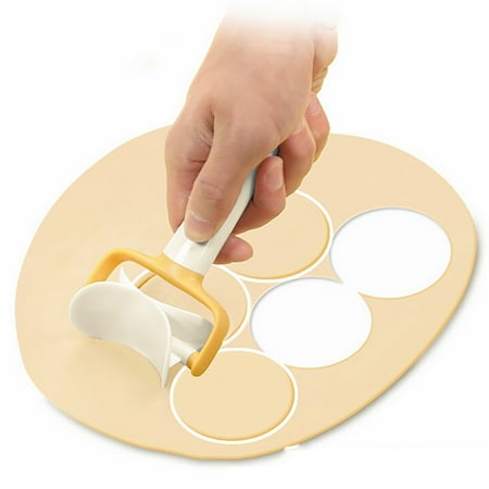 

Gaiseeis Cookie Round Rolling Biscuit Cutting Pastry Blade Dough Circle Cutter Yellow