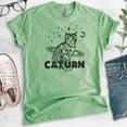 thumbnail image 2 of Caturn Shirt, Unisex Women's Men's Shirt, Cat T-shirt, Kitten Shirt, Cat Lover Shirt, Heather Apple Green, XX-Large, 2 of 6