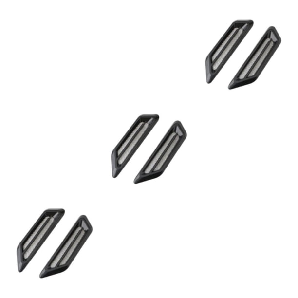 Riwesomey 1 par de rejillas de ventilación de ABS para coche, repuesto elegante Universal antioxidante, actualización modificada, pieza Type1 NO1
