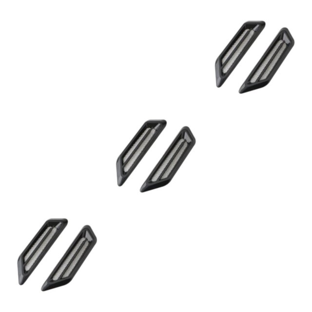 Riwesomey 1 par de rejillas de ventilación de ABS para coche, repuesto elegante Universal antioxidante, actualización modificada, pieza Type1 NO1