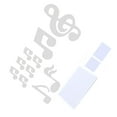 thumbnail image 1 of Wall Stickers,Music Note Sticker DIY Innovative Embossed Decals Mirror 3D Music Home Bedroom Background DecorationSilver Decoration For Living Room DecorationSilver, 1 of 8