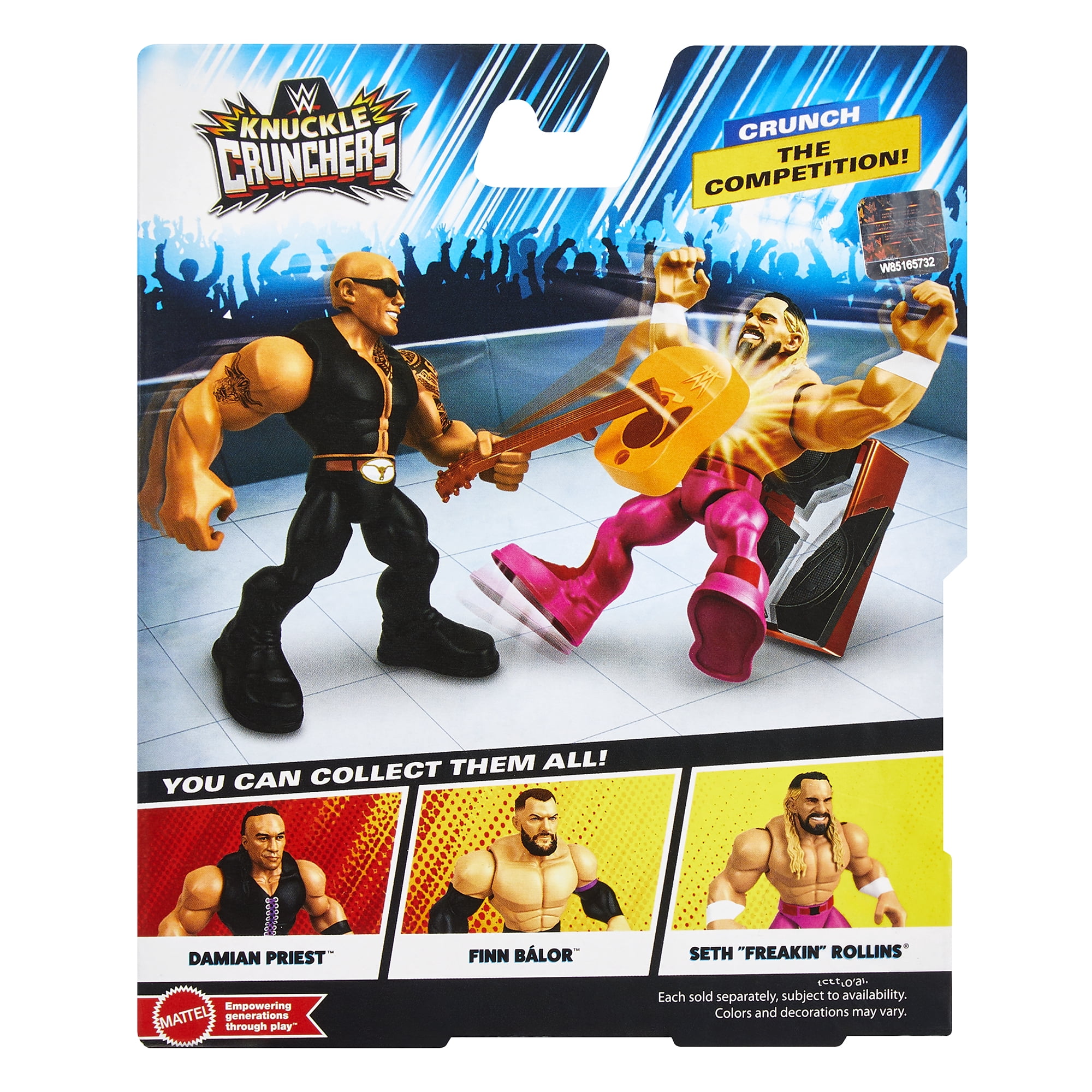 The Rock (with Black Vest) - WWE Knuckle Crunchers 4 Mattel WWE Toy Wrestling Action Figure