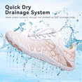 thumbnail image 4 of Stepedia Quick Dry Wide Toe Box Water Shoes Women Barefoot Swim Shoes Breathable Aqua Shoes for Boating Surfing, White, 4 of 8