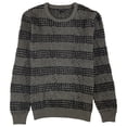 thumbnail image 1 of I.N.C Mens Chunky Striped Pullover Sweater, Grey, Small, 1 of 1