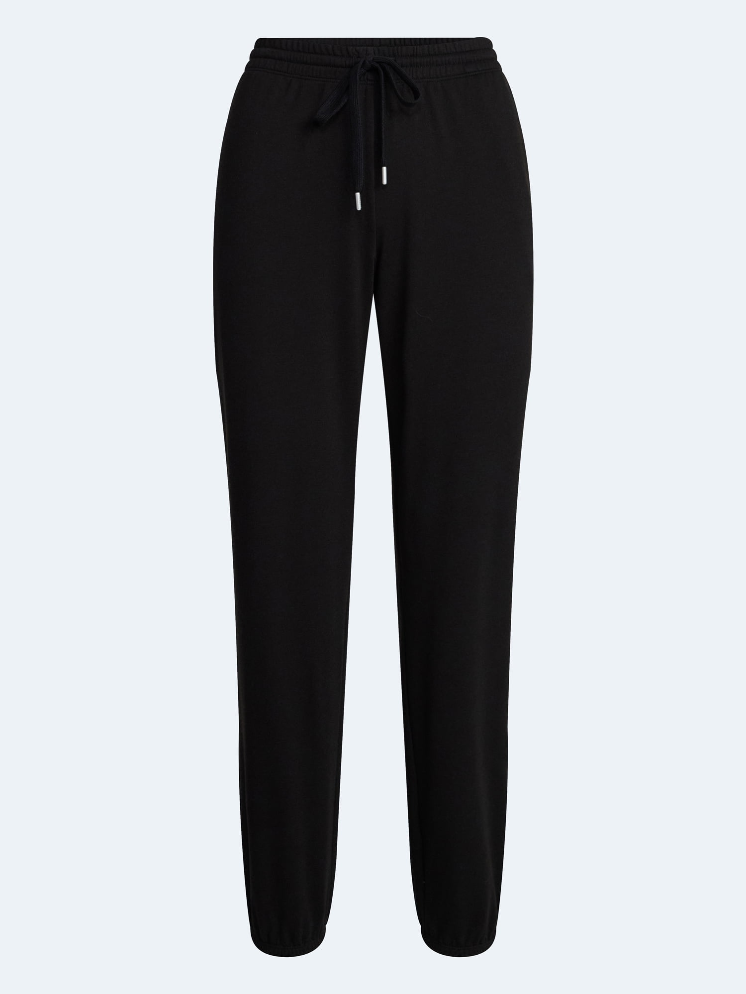 Joyspun Women's French Terry Knit Jogger Lounge Sleep Pants, 29” Inseam, Sizes XS-3X