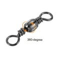 thumbnail image 4 of Uxcell Fishing Barrel Swivels Solid Ring Terminal Tackle for Freshwater Fishing Black 99lb, 4 of 4