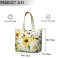 thumbnail image 5 of Sunflower Women's Large Weekend Travel Bag Moving Canvas Handbag Thick Double Layer Beach Weekend Travel Unisex Hospital Maternity Delivery with Toiletry Waterproof, 5 of 5