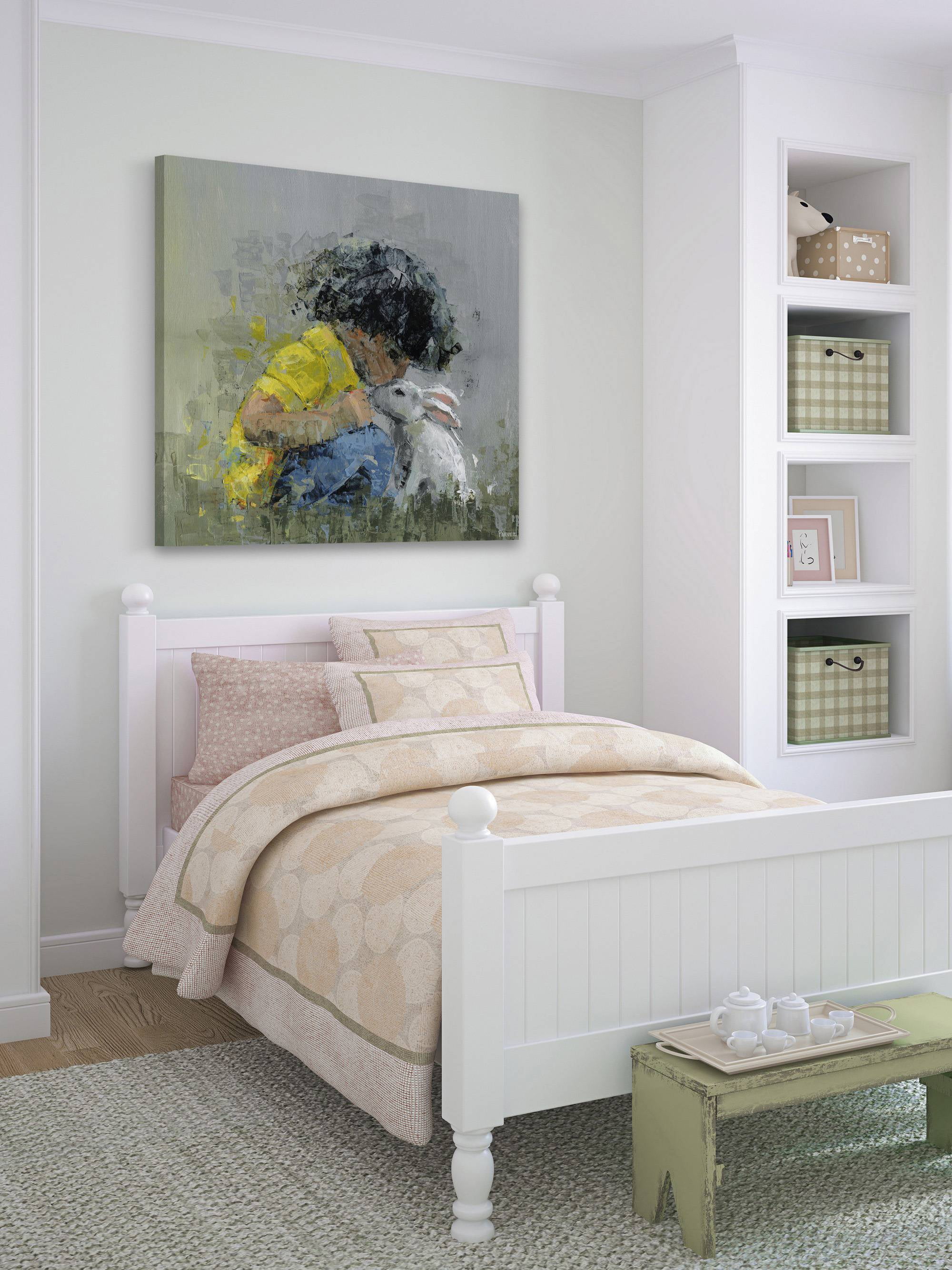 Parvez Taj Loving Bunny II Canvas Wall Art