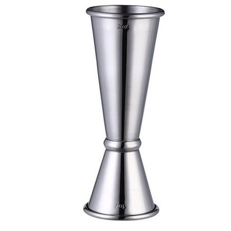 

Kironypik Double Shaker Measure Cup 30ml/60ml Jigger Drink Cups Measuring Tool Kitchen Utensils Wedding Bar Party Supplies Accessories Silver