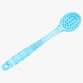 thumbnail image 5 of Bath Brush with Long Handle. Blue Shower Back Scrubber Feet Scrubber Soft Nylon Bristles for Bath Wet or Dry Brush for Men & Women, 5 of 6