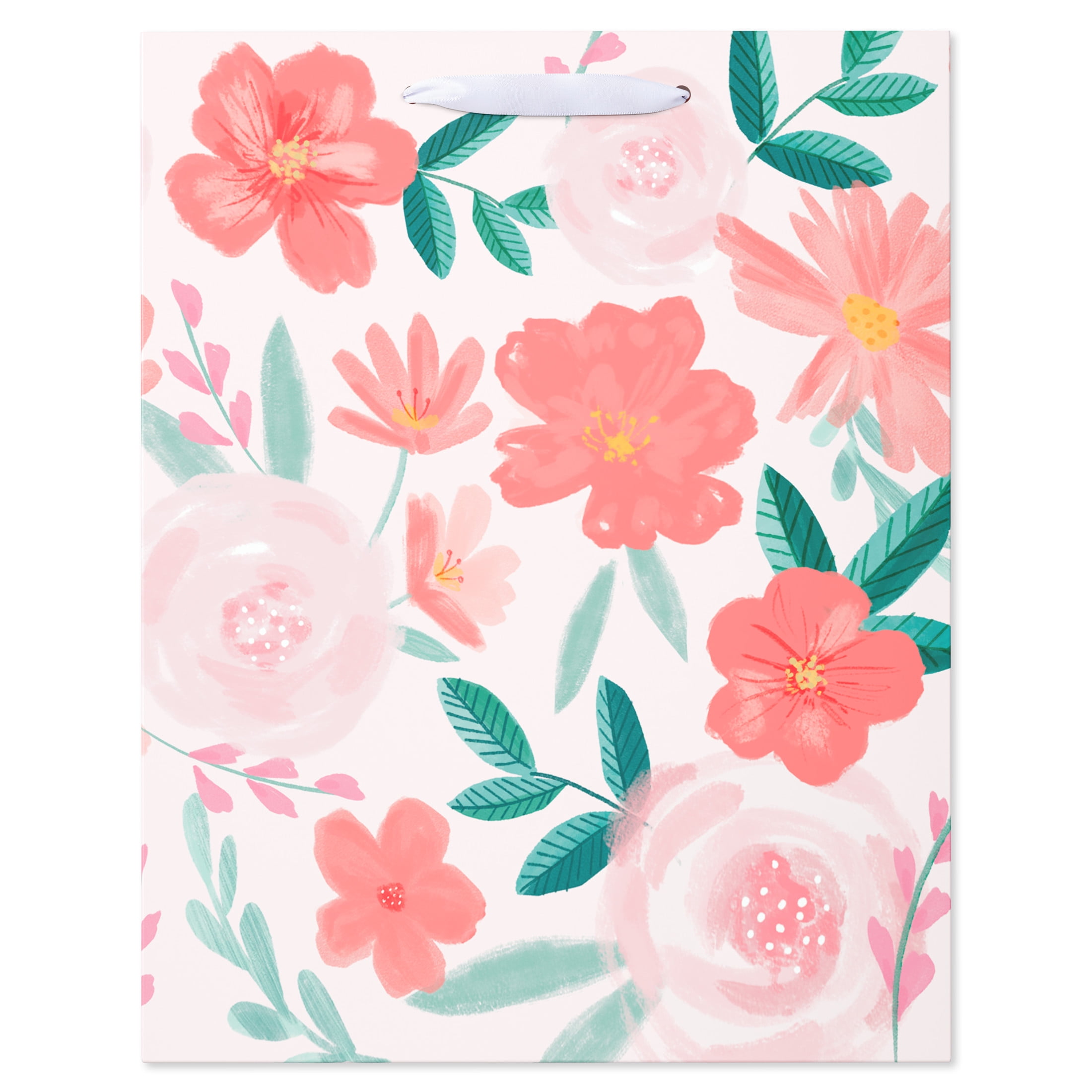 American Greetings 12.75" All Occasion Large Gift Bag, Pink Florals (1-Count)